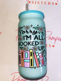 Bookish Glass Tumbler