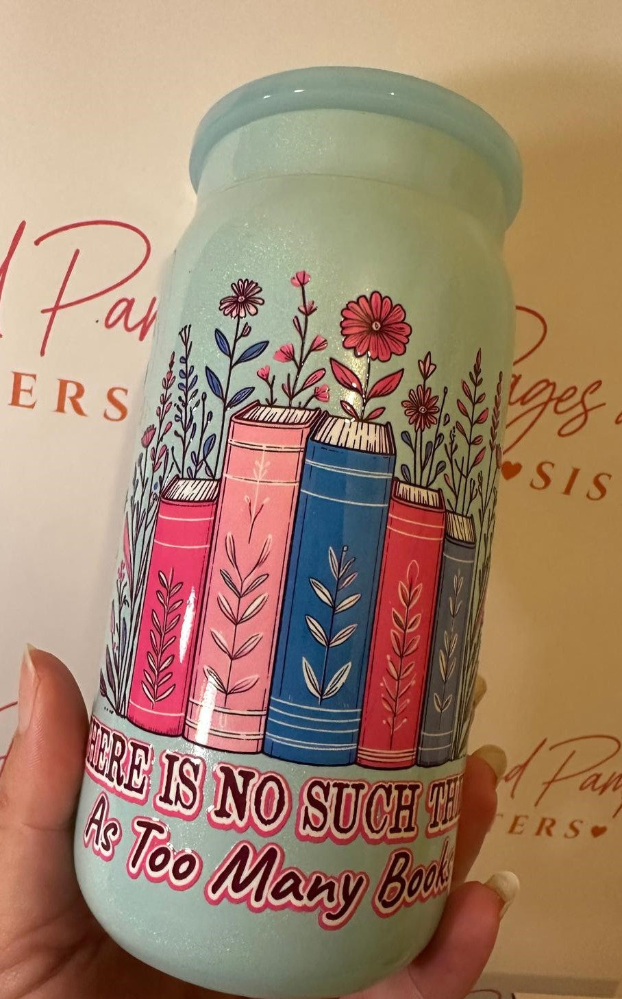 Bookish Glass Tumbler