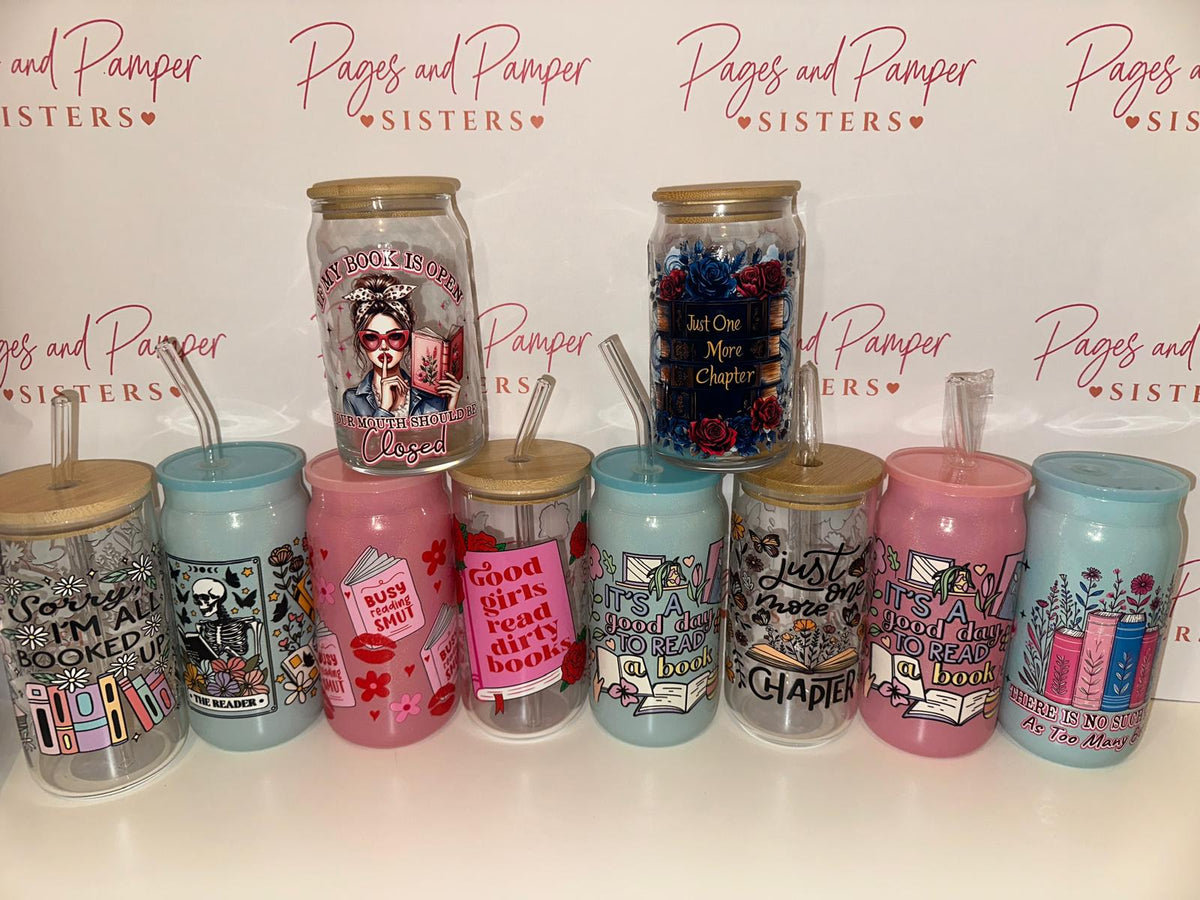 Bookish Glass Tumbler