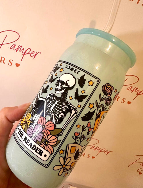 Bookish Glass Tumbler