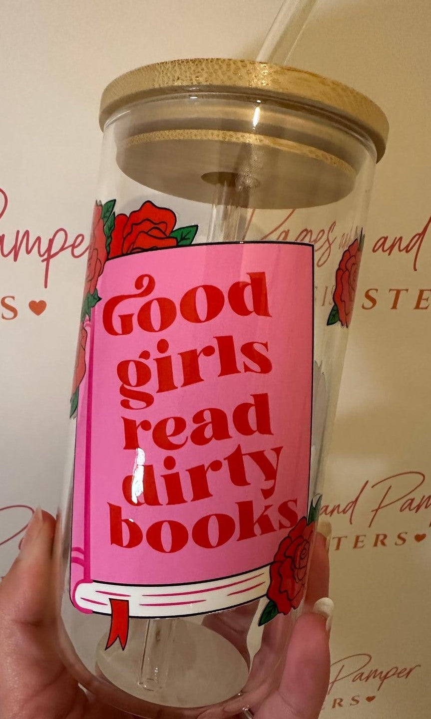 Bookish Glass Tumbler