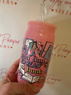 Bookish Glass Tumbler